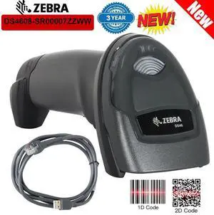Ze,bra DS4608-SR00007ZZWW Corded Handheld USB Barco,de Scann,er DS4608