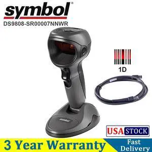 Ze,bra Sym,bol DS9808-SR00007NNWR 1D/2D Imager Barco,de Scann,er with USB Cable USA