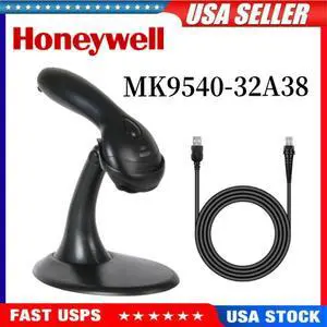 Hone,ywell Voyager MK9540-32A38 Single Line Laser USB Barco,de Scann,er Kit + Stand