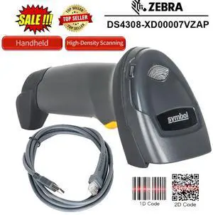 Sy,mbol DS4308-XD00007VZAP High-density 1D 2D Barco,de Scann,er Reader USB Handheld