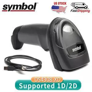 Sy,mbol DS4308-XD00007VZAP Omni-Directional Handheld Barco,de Scann,er w/ USB Cable