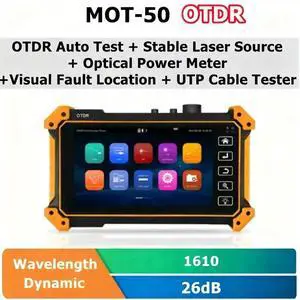 MOT-50/51 OTDR Tester Optic Fiber Tester OPM VFL Optic Time-domain Reflectometer MOT-50-1610-26