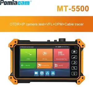 Pomiacam 5.4" OTDR & CCTV Tester, MT-5500 with OPM/VFL/Cable Tracer, 4K H.265 IP, AHD/TVI/CVI Test