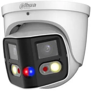 Da,hua 180° Panoramic IPC-PDW3849-A180-AS-PV 8MP TiOC2.0 2-Way Talk PoE IP Camera Black White