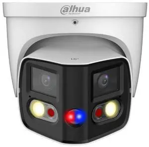 Da,hua IPC-PDW3849-A180-AS-PV 8MP 2-Way Talk TiOC SMD4.0 180° Panoramic IP Camera Black White