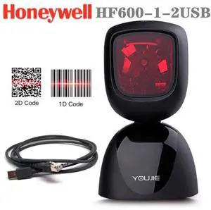 Hon,eywell Youjie HF600 1D 2D Fixed Area-imaging Barco,de Scann,er Kit HF600-1-2USB