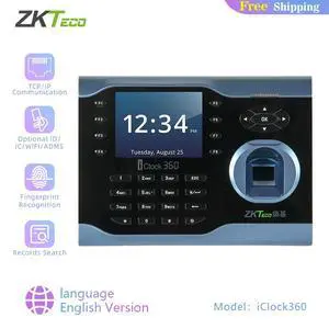 ZKTeco iClock360 Fingerprint Time Attendance Terminal 3.5 Inch Screen Time Clock ZKTeco iClock360 Fingerprint Time Attendance Terminal 3.5 Inch Screen Time Clock