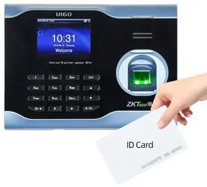 ZKTeco U160 Time Attendance Machine Fingerprint Password Employee Time Clock- WIFI+ID Card ZKTeco U160 Time Attendance Machine Fingerprint Password Employee Time Clock- WIFI+ID Card