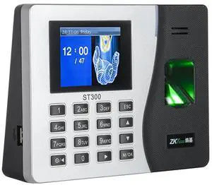 ZKTeco ST300 Fingerprint Time Clock TCP/IP Biometric Employee Attendance Machine- ZKTeco ST300 Fingerprint Time Clock TCP/IP Biometric Employee Attendance Machine-