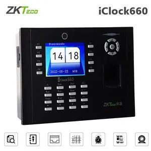 ZKTeco iclock660 ID/IC/WiFi/ADMS Fingerprint Time Attendance Access Control- ZKTeco iclock660 ID/IC/WiFi/ADMS Fingerprint Time Attendance Access Control-