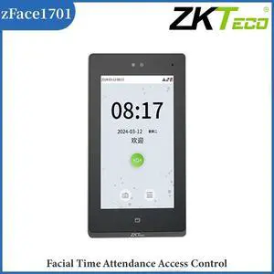 ZKTeco zFace1701 TCP/IP Facial Time Attendance Access Control System 7" Screen zFace1701+WIFI ZKTeco zFace1701 TCP/IP Facial Time Attendance Access Control System 7" Screen zFace1701+WIFI