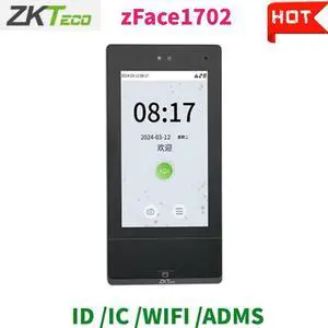 ZKTeco zFace1702 TCP/IP Fingerprint Facial Time Attendance Access Control System- zFace1702+WIFI ZKTeco zFace1702 TCP/IP Fingerprint Facial Time Attendance Access Control System- zFace1702+WIFI