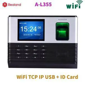Realand A-L355 TCP/IP 2.8" WIFI + ID Card Fingerprint Time Attendance- A-L355+Access Control Realand A-L355 TCP/IP 2.8" WIFI + ID Card Fingerprint Time Attendance- A-L355+Access Control