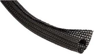 Cable Wrap-Flexible-White Color-100 ft length in a box ready to go-F6 Flame Retardant Braided Wrap Around Sleeving Cable Mesh - 1 inch Diameter - 100 Feet