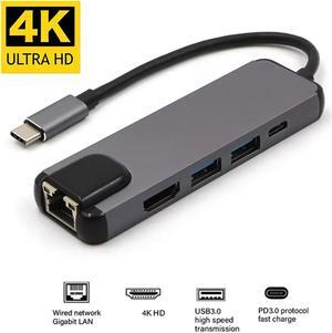 USB Stick USB C-Dual HDMI 4K Docking Station USB 3.0 PD 100W Type C