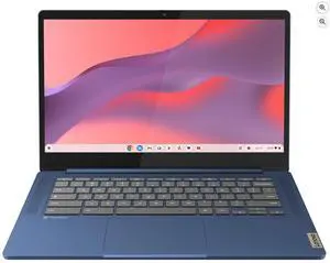 VT Chromebook - 2024 - Lightweight Laptop - Waves MaxxAudio® Speakers - 14" HD Display - HD 720p Camera - 4GB Memory - 64GB Storage - MediaTek Kompanio 520 - Abyss Blue-Lenovo IdeaPad Slim