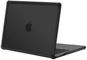 Case 5 pack Heavy Duty Gear Case UAG Designed for MacBook Air 13" Case 2022-2025 M2/M3/M4 (A3240 A3113 A2681) - Translucent Rugged Lightweight Slim Tactile Grip Laptop Protective Cover, Plyo Ice/Black