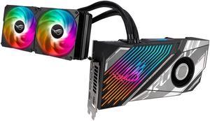 ASUS ROG Strix LC NVIDIA GeForce RTX 3090 Ti OC Edition Gaming Graphics Card (PCIe 4.0, 24GB GDDR6X, HDMI 2.1, 240mm Radiator, 600mm Tubing, GPU Tweak) ROG-STRIX-LC-RTX3090TI-O24G-GAMING