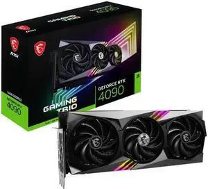 MSI Gaming GeForce RTX 4090 24GB GDDR6X PCI Express 4.0 Video Card RTX 4090 GAMING TRIO 24G MSI Gaming GeForce RTX 4090 24GB GDDR6X PCI Express 4.0 Video Card RTX 4090 GAMING TRIO 24G
