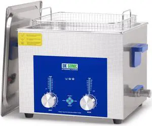 DK SONIC Ultrasonic Cleaner - Ultrasonic Carburetor Cleaner,Sonic Cleaner,Ultrasound Gun,Lab Tool,Carburetor,Engine Parts Cleaning Machine with Encoded Timer and Heater(3.96Gal-15L)
