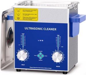 Ultrasonic Cleaner - Ultrasonic Jewelry Cleaner,Sonic Cleaner,Ultrasound Lab,Dental Tool,Carburetor Parts,Denture Cleaning Machine with Encoded Timer and Heater(0.53Gal-2L)