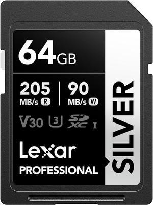 Lexar SD Professional SILVER UHS-I Memory Card 64GB