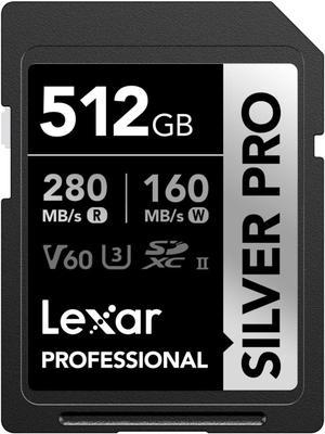 Lexar SD Professional SILVER PRO UHS-II Memory Card 512GB