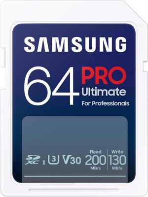 Samsung SDXC Pro Ultimate Flash Memory Card 64GB 128GB 256GB 512GB