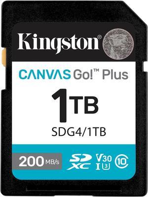 Kingston SDXC Canvas Go Plus (SDG4) Flash Memory Card 1TB