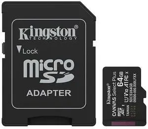 Kingston MicroSD Canvas Select Plus 150MB/s Memory Card 64GB