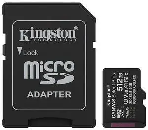 Kingston MicroSD Canvas Select Plus 150MB/s Memory Card 512GB