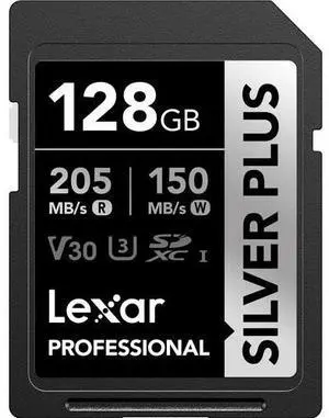Lexar SD Professional SILVER PLUS UHS-I Memory Card 128GB
