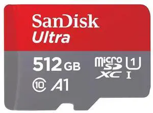 SanDisk MicroSD Ultra UHS-I 140MB/s (SDSQUAC) Flash Memory Card 512GB SanDisk MicroSD Ultra UHS-I 140MB/s (SDSQUAC) Flash Memory Card 512GB