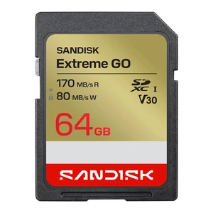 Sandisk SD Extreme GO UHS-I (SDSDXGN) Flash Memory Card 64GB Sandisk SD Extreme GO UHS-I (SDSDXGN) Flash Memory Card 64GB