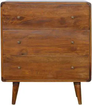 Curved Chestnut Chest