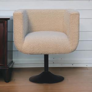 Artisan Furniture Cream Boucle Swivel Chair
