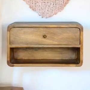 Artisan Furniture Floating Curve Open Slot nightstand
