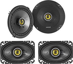 Kicker CS Series Car Audio Bundle: 46CSC654 6.5" & 46CSC464 4x6" 2-Way Speakers