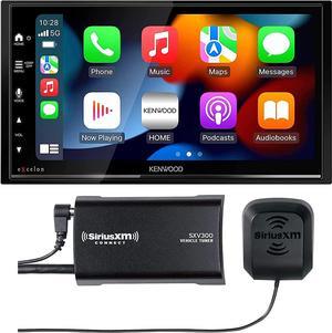 Kenwood eXcelon DMX809S 2-DIN Stereo, Wireless Apple CarPlay/AA & SiriusXM Tuner
