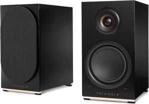 Triangle Audio AIO TWIN HiFi Bluetooth/WiFi Home Audio Bookshelf Speakers, Black