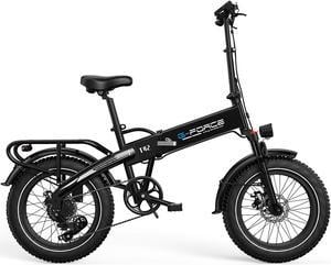 G-force Electric Bike, 750W Motor Folding Ebike for Adults 48V 13AH Removable Battery 20''x4.0''Fat Tire, Shimano 7-Speed, Hydraulic Disc Brakes, Adustable Suspension