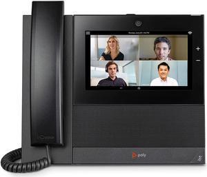 POLYCOM Poly CCX 700 Desktop Business Media Phone with Handset Open SIP Built-in Video Camera Power Over Ethernet (PoE)