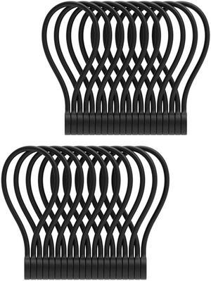 20 Pcs Reusable Silicone Magnetic Cable Ties Twist Ties for Bundling Organizing