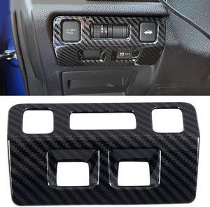 Carbon Fiber Style Interior Head Light Switch Cover Trim For Subaru Wrx Sti 2015-2020