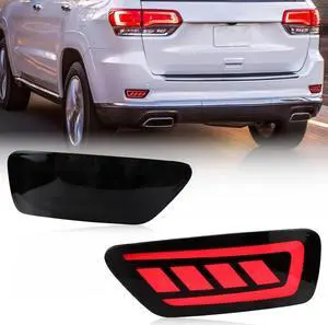 Acaigel 1Pair Rear Bumper Fog Lamp Kit Tail For Jeep Grand Cherokee 2011 - 2021