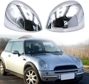 2Pc Front Left + Right Mirror Cover Rearview Cap for BMW Mini Cooper R50 R52 R53 2Pc Front Left + Right Mirror Cover Rearview Cap for BMW Mini Cooper R50 R52 R53