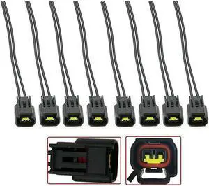 Acaigel 8Pcs Ignition Coil Harness Connector Plug For Ford Lincoln 4.6L 5.4L V8 6.8L V10