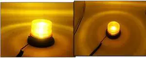 Furulu Flashing Strobe Emergency Car Auto Amber Lamp Magnetic