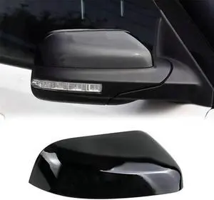 Acaigel Passenger Right Side Mirror Cover Cap Black Color For Ford Explorer 2016-2019