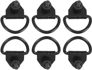 Yassdwbn 6Pcs Black Steel Cargo D-Shaped Hooks For Ford Transit 150 250 350 Van 2015-2023 Yassdwbn 6Pcs Black Steel Cargo D-Shaped Hooks For Ford Transit 150 250 350 Van 2015-2023